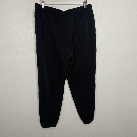 Eileen Fisher Women’s Black Polyester Spandex Elastic Waist Pants With Pockets. - Picture 4 of 13